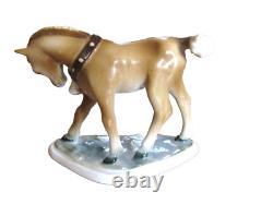 Vintage Zsolnay Hungary Colt Foal Pony 4 Horse Figurine