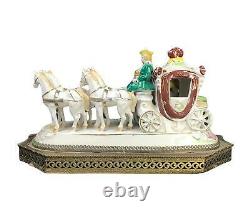 Vintage or Older Porcelain Cinderella Horse Drawn Carriage