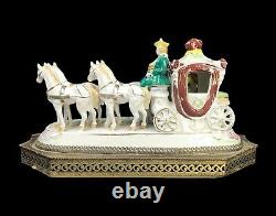 Vintage or Older Porcelain Cinderella Horse Drawn Carriage