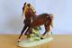 Vintage Original Rare German Porcelain Figurine Running Horse 1960s Home Decor