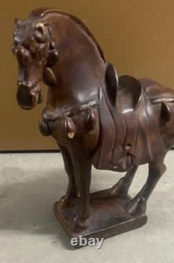 Vintage porcelain horse sculpture MCM equestrian