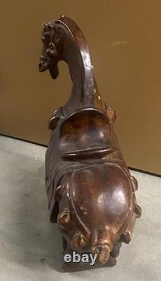 Vintage porcelain horse sculpture MCM equestrian