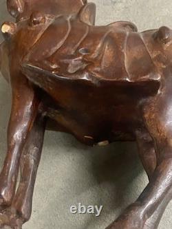 Vintage porcelain horse sculpture MCM equestrian