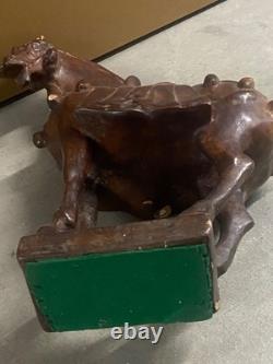 Vintage porcelain horse sculpture MCM equestrian