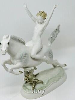 Vintage porcelain, nude on a horse hutschenreuter, mint condition