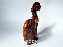 Vintage sculpture Figurine Vintage hand made Glazed Ceramic Horse