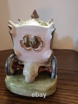 Vintage to Antique Capodimonte Cinderella Carriage Horses Driver Porcelain