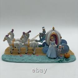 VintageWalt Disney World Park Porcelain Cinderella Horse Carriage Coach Figurine