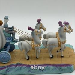 VintageWalt Disney World Park Porcelain Cinderella Horse Carriage Coach Figurine