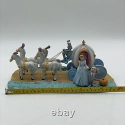 VintageWalt Disney World Park Porcelain Cinderella Horse Carriage Coach Figurine