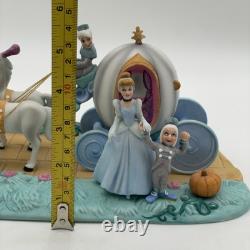 VintageWalt Disney World Park Porcelain Cinderella Horse Carriage Coach Figurine