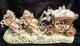Vntg Capodimonte Style Porcelain Horse Drawn Carriage Figurine Japan N Mark