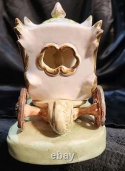 Vntg Capodimonte Style Porcelain Horse Drawn Carriage Figurine Japan N Mark