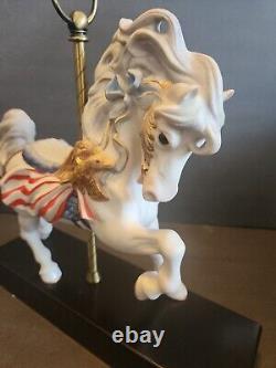 Vntg Cybis TICONDEROGA Porcelain BiCentennial Carousel Horse 250/500 Pic/Desc