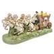 Vtg Capodimonte Italy Porcelain Cinderella Princess Stagecoach 4 Horse Carriage