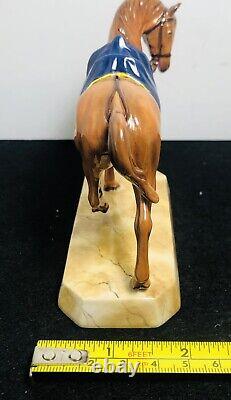 Vtg Halcyon Days Porcelain Duke of Wellington's Horse'Copenhagen