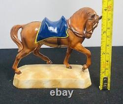 Vtg Halcyon Days Porcelain Duke of Wellington's Horse'Copenhagen