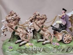 Vtg Horse Drawn Royal Carriage Buggy Cinderella Princess By Arnart Jonatha Byron