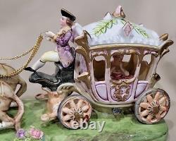 Vtg Horse Drawn Royal Carriage Buggy Cinderella Princess By Arnart Jonatha Byron