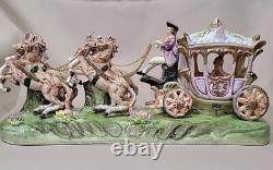 Vtg Horse Drawn Royal Carriage Buggy Cinderella Princess By Arnart Jonatha Byron