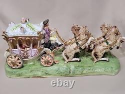 Vtg Horse Drawn Royal Carriage Buggy Cinderella Princess By Arnart Jonatha Byron