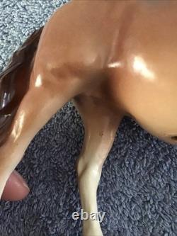 Vtg Horse Figurine Brown Hagen Renaker Light Brown Beige Facing Left