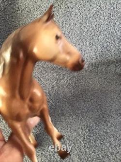 Vtg Horse Figurine Brown Hagen Renaker Light Brown Beige Facing Left