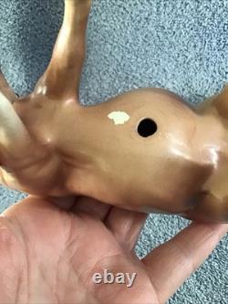 Vtg Horse Figurine Brown Hagen Renaker Light Brown Beige Facing Left