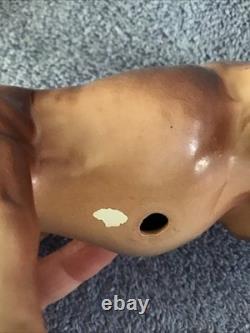 Vtg Horse Figurine Brown Hagen Renaker Light Brown Beige Facing Left