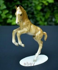 Vtg Hutschenreuther Kunstabteilung Leaping Foal Colt Horse Figure Statue Germany