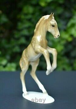 Vtg Hutschenreuther Kunstabteilung Leaping Foal Colt Horse Figure Statue Germany