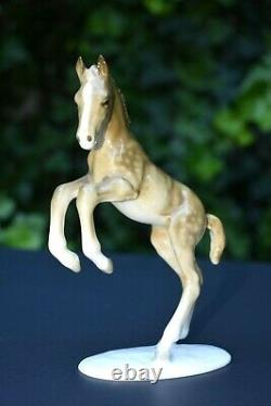 Vtg Hutschenreuther Kunstabteilung Leaping Foal Colt Horse Figure Statue Germany