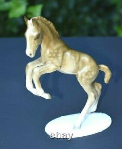 Vtg Hutschenreuther Kunstabteilung Leaping Foal Colt Horse Figure Statue Germany