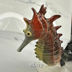 Vtg Karl Ens Seahorses Pair Collectible Porcelain Figurine #7563 Germany Mint