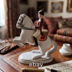 Vtg Keramos Wien Lipizzaner Horse Rider Figurine Austria Spanish RidingSchool 6
