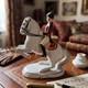 Vtg Keramos Wien Lipizzaner Horse Rider Figurine Austria Spanish Ridingschool 6