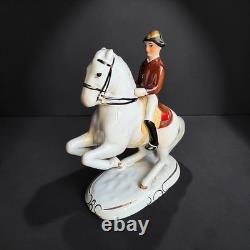 Vtg Keramos Wien Lipizzaner Horse Rider Figurine Austria Spanish RidingSchool 6