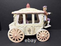 Vtg Lenwile Ardalt Japan Horse Drawn Carriage Regal Coach Musical TV Lamp 6817