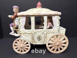 Vtg Lenwile Ardalt Japan Horse Drawn Carriage Regal Coach Musical TV Lamp 6817