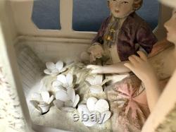 Vtg Lenwile Ardalt Japan Horse Drawn Carriage Regal Coach Musical TV Lamp 6817