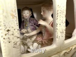 Vtg Lenwile Ardalt Japan Horse Drawn Carriage Regal Coach Musical TV Lamp 6817