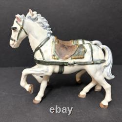 Vtg Lenwile Ardalt Japan Horse Drawn Carriage Regal Coach Musical TV Lamp 6817