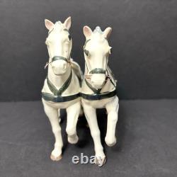 Vtg Lenwile Ardalt Japan Horse Drawn Carriage Regal Coach Musical TV Lamp 6817