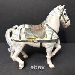 Vtg Lenwile Ardalt Japan Horse Drawn Carriage Regal Coach Musical TV Lamp 6817