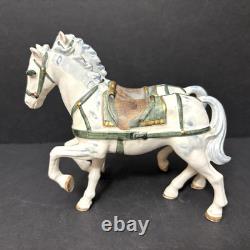 Vtg Lenwile Ardalt Japan Horse Drawn Carriage Regal Coach Musical TV Lamp 6817