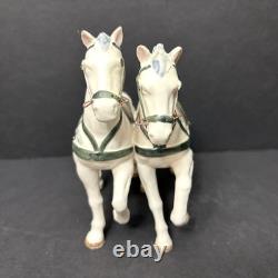Vtg Lenwile Ardalt Japan Horse Drawn Carriage Regal Coach Musical TV Lamp 6817