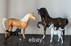 Vtg Porcelain Horse figure Family 2/ Royal Doulton 2/unmarked Beswick Mare Foal