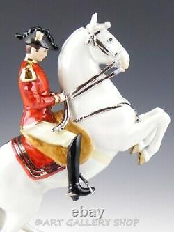 Vtg Wilhelm Rittirsch Dresden Figurine SPANISH RIDING SCHOOL LIPIZZANER HORSE