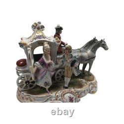 Vth Porcelain Carriage Figurine Germany 19437 Grafenthal Cinderella Courting