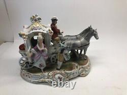 Vth Porcelain Carriage Figurine Germany 19437 Grafenthal Cinderella Courting